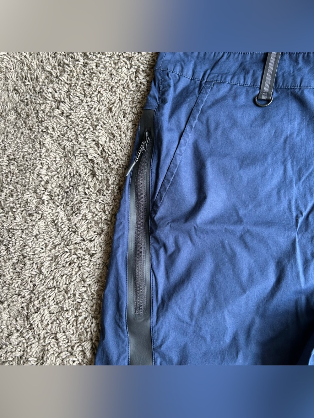 Nike Sportwear Joggers Mens 32x28 Navy Blue Bonded Tech Woven Essentials Pants - Picture 7 of 16